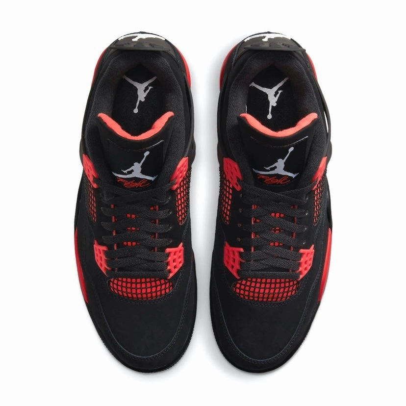 Air Jordan 4 Retro Red Thunder Black Multi Multi Retro Sneakers