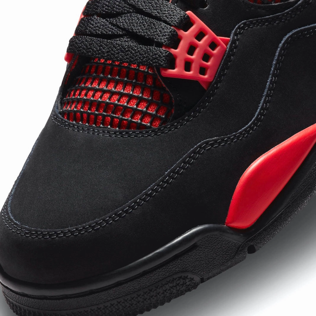 Air Jordan 4 Retro Red Thunder Black Multi Multi Retro Sneakers
