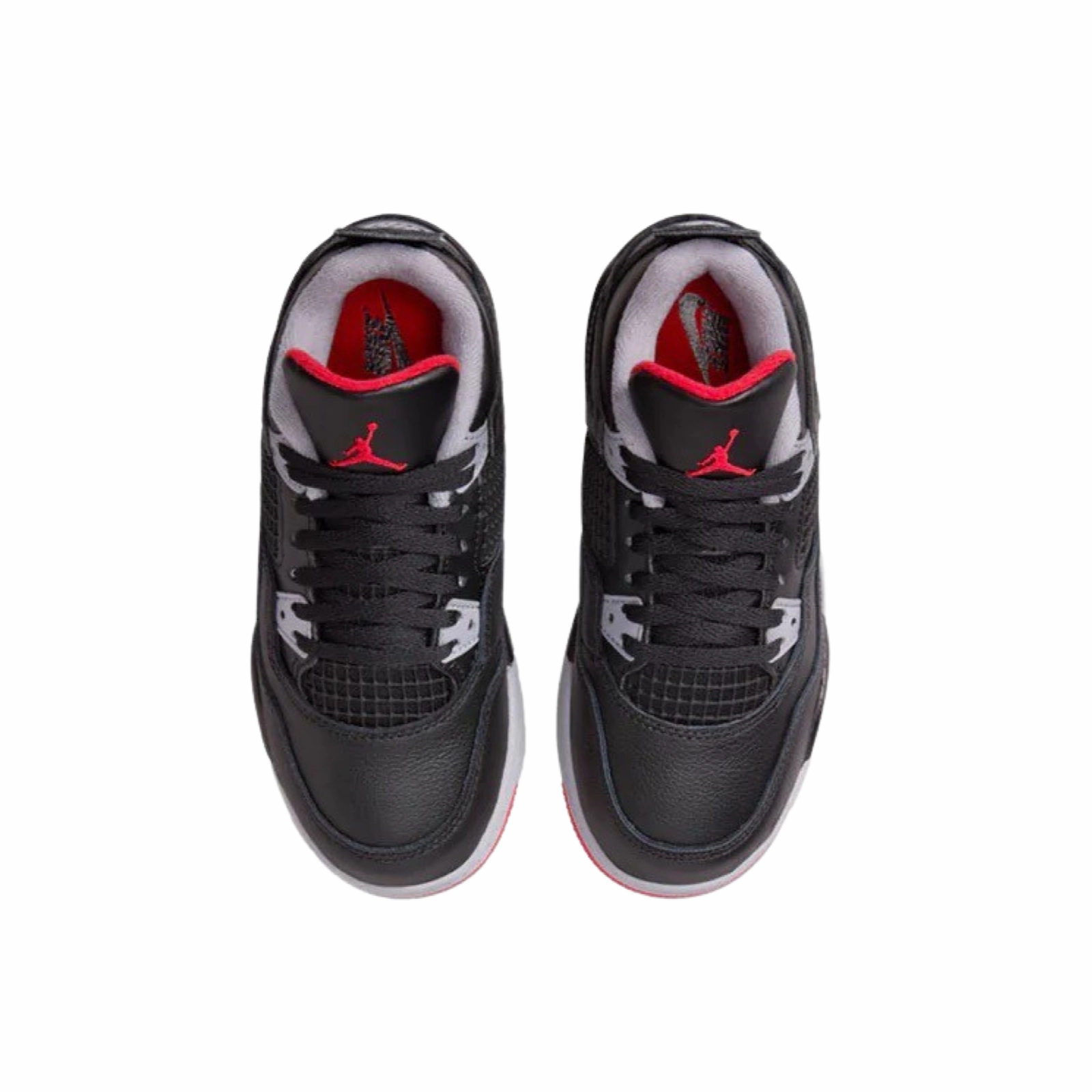 Air Jordan 4 Retro Reimagined BRED 2024 Black Fire Red Cement Grey  (Pre School) Basketball Shoes