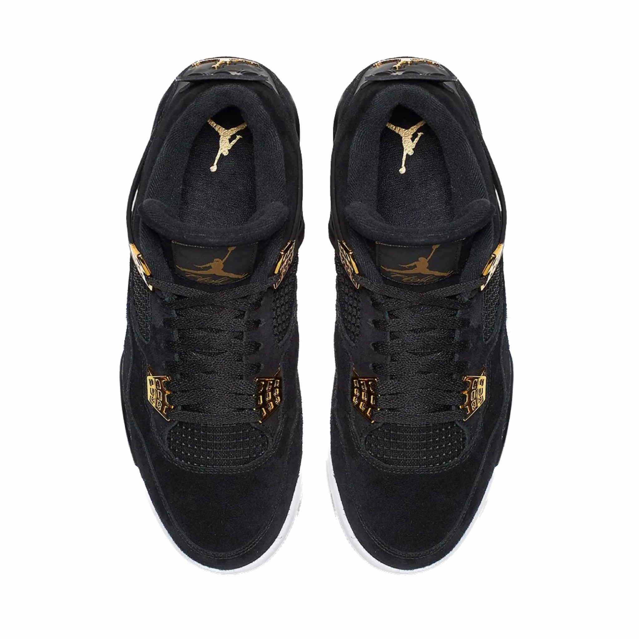 Air Jordan 4 Retro Royalty Metallic Gold White Basketball Shoes