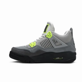Air Jordan 4 Retro SE 95 Neon GS Cool Grey Volt Wolf Grey Anthracite Air Jordan basketball shoes with classic look