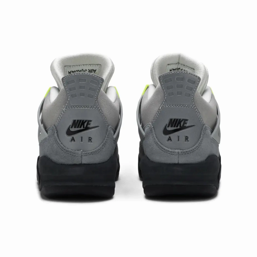 Air Jordan 4 Retro SE 95 Neon GS Cool Grey Volt Wolf Grey Anthracite Basketball Shoes