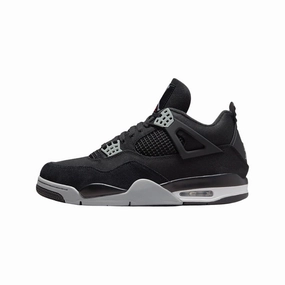 Air Jordan 4 Retro SE Black Canvas Black Light Steel Grey White Air Jordan basketball shoes with classic look