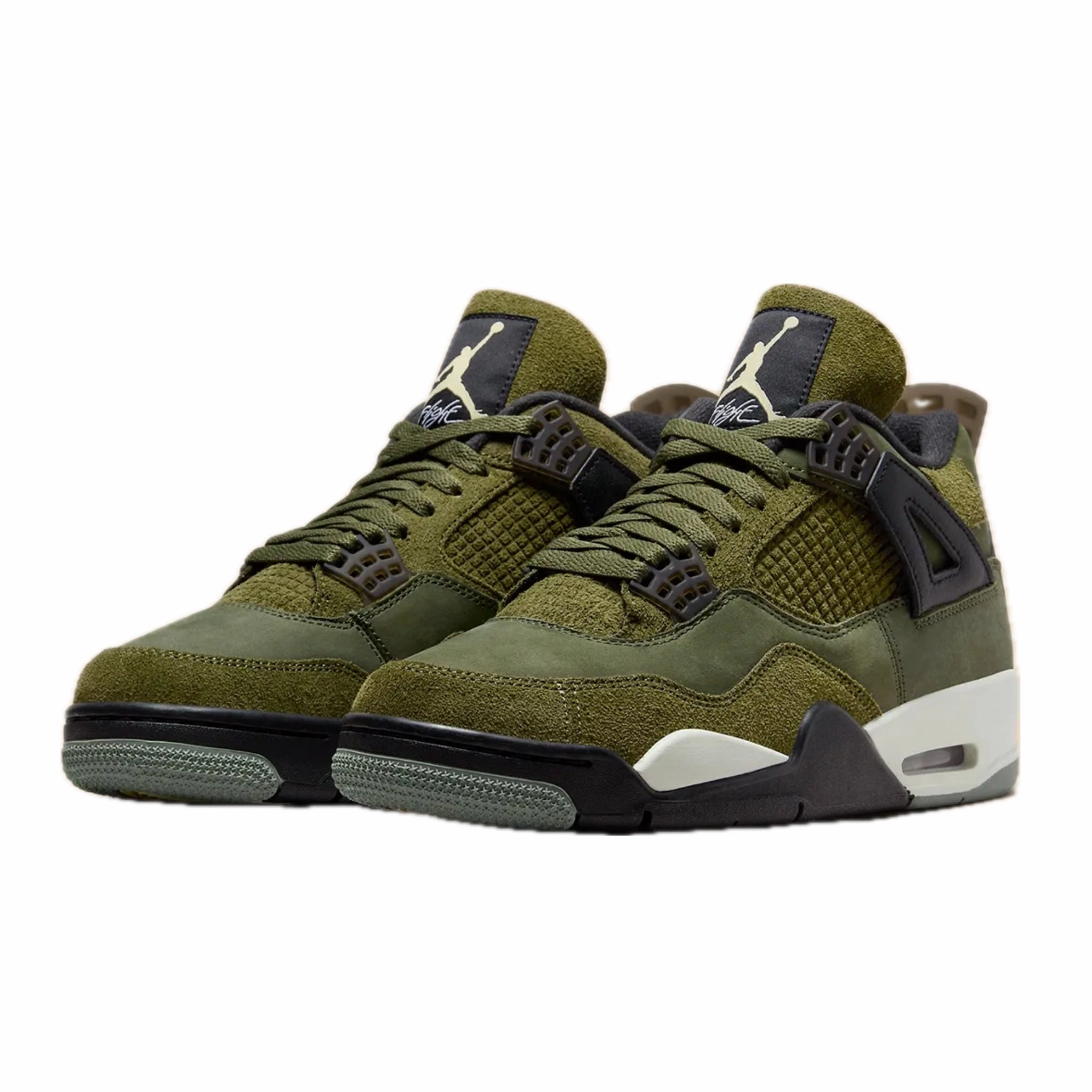 Air Jordan 4 Retro SE Craft Medium Olive Basketball Shoes