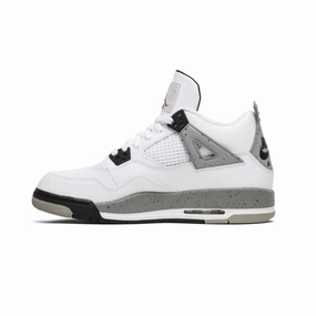 Air Jordan 4 Retro White Cement (2016) (GS) Air Jordan basketball shoes with classic look