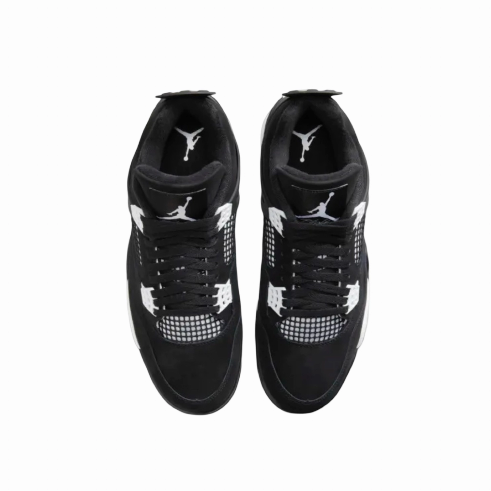 Air Jordan 4 Retro White Thunder Black White Black Basketball Shoes