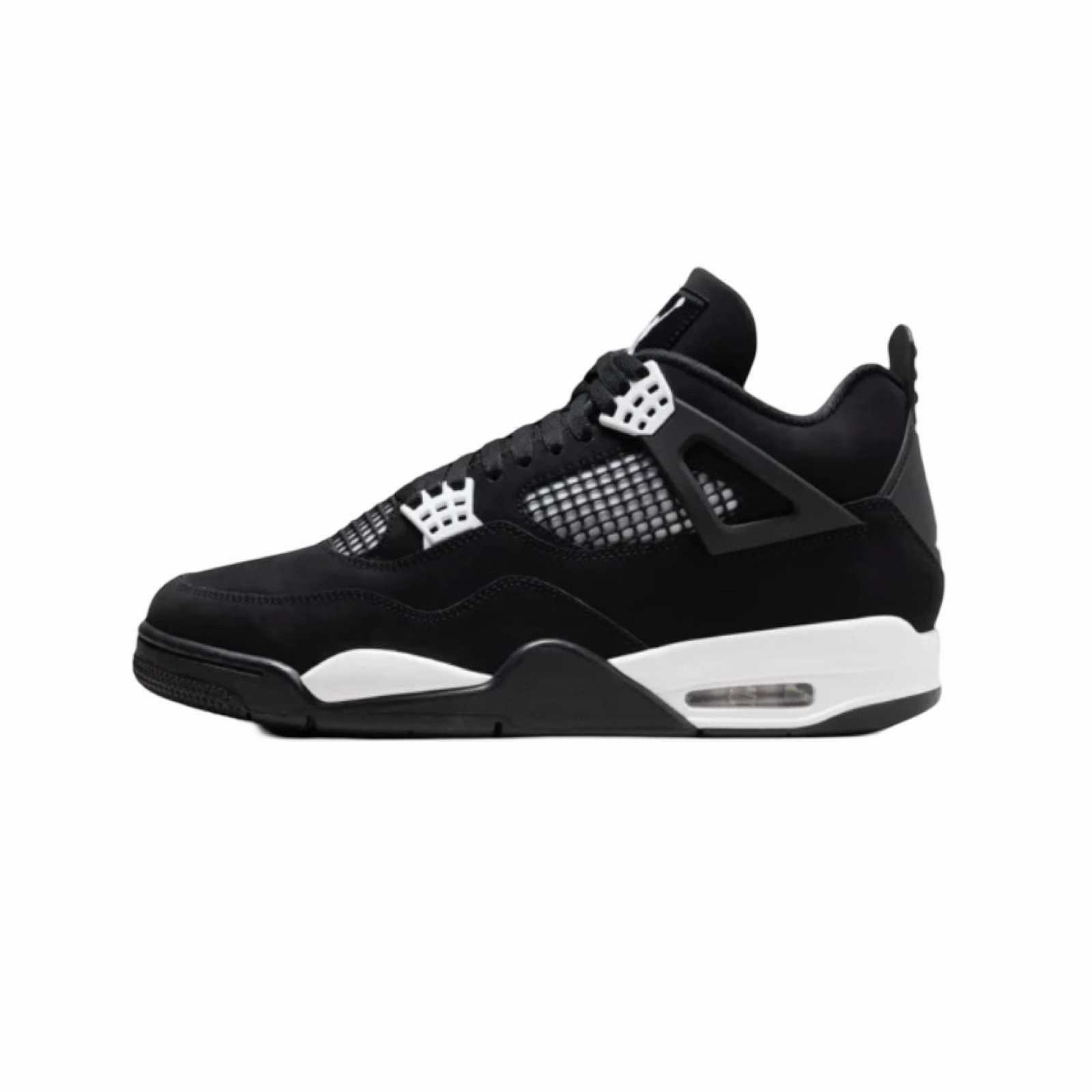 Air Jordan 4 Retro White Thunder Black White Black Air Jordan basketball shoes with classic look