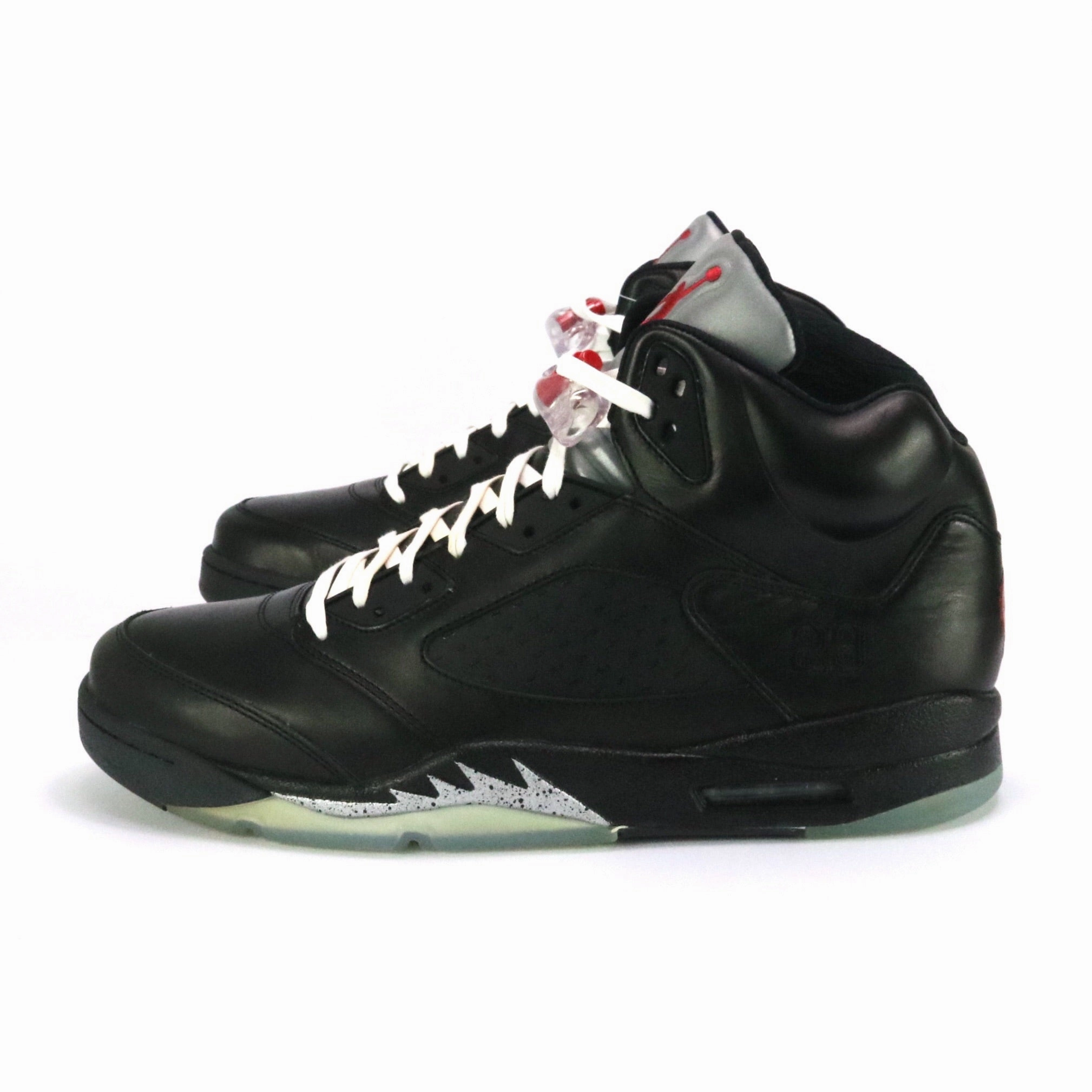 Air Jordan 5 Premio Bin 23 Black Black Metallic Silver Retro Sneakers