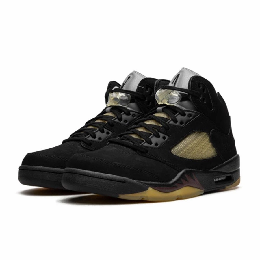 Air Jordan 5 Retro A Ma Maniere Dusk Black Burgundy Crush Black Pale Ivory Basketball Shoes