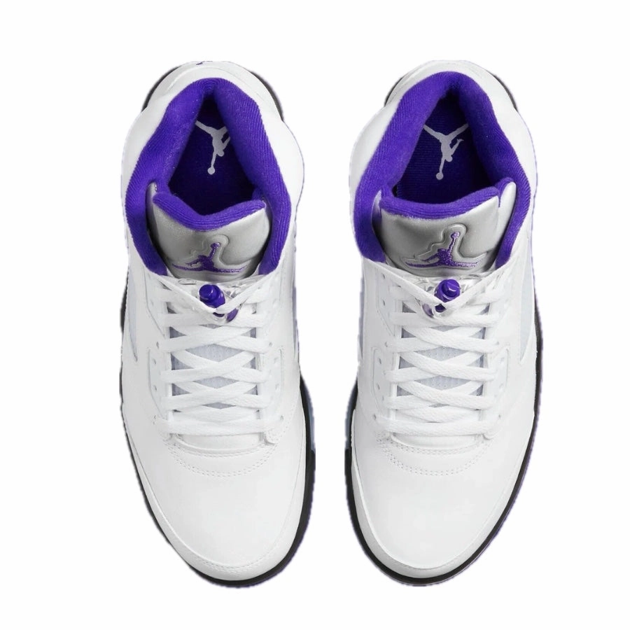 Air Jordan 5 Retro Dark Concord White Black Basketball Shoes