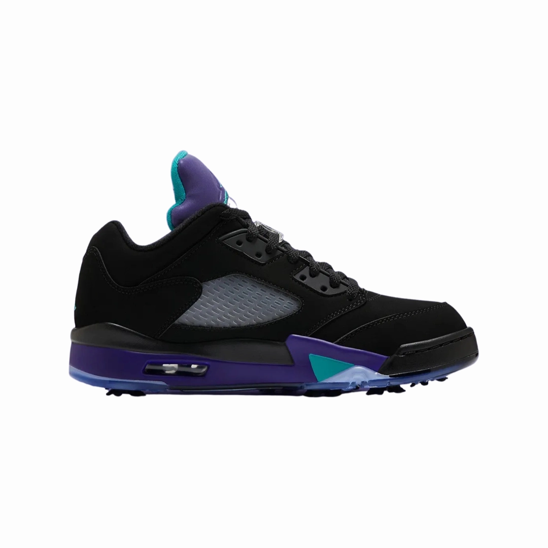 Air Jordan 5 Retro Golf Grape Black Ice Emerald Basketball Shoes