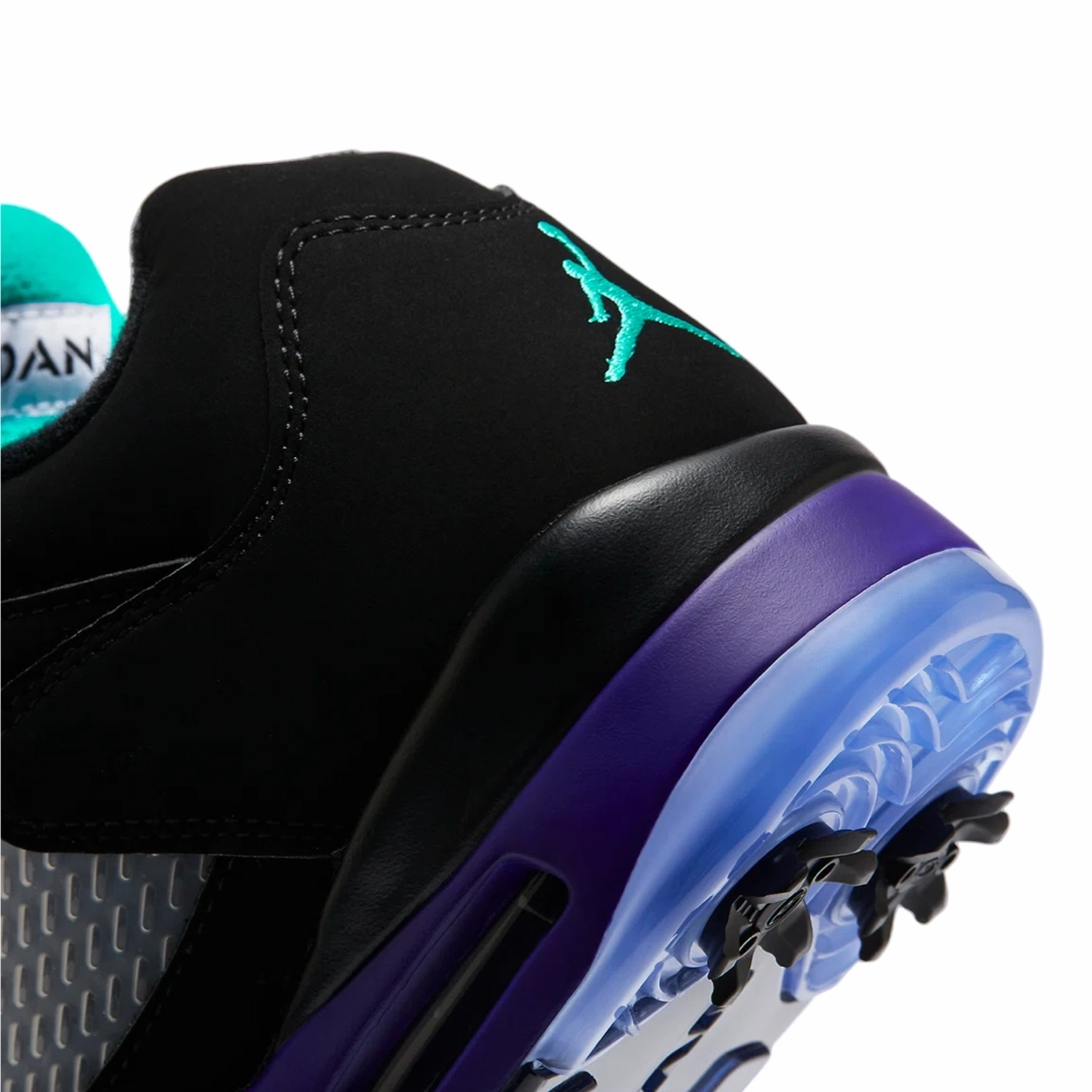 Air Jordan 5 Retro Golf Grape Black Ice Emerald Basketball Shoes