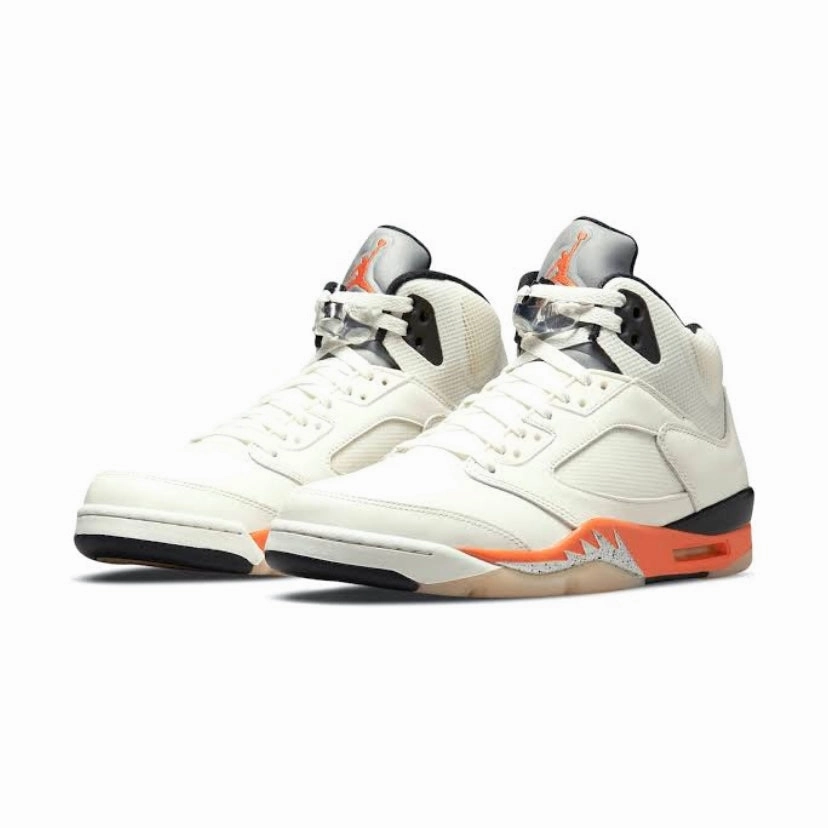 Air Jordan 5 Retro Starfish Black White Retro Sneakers