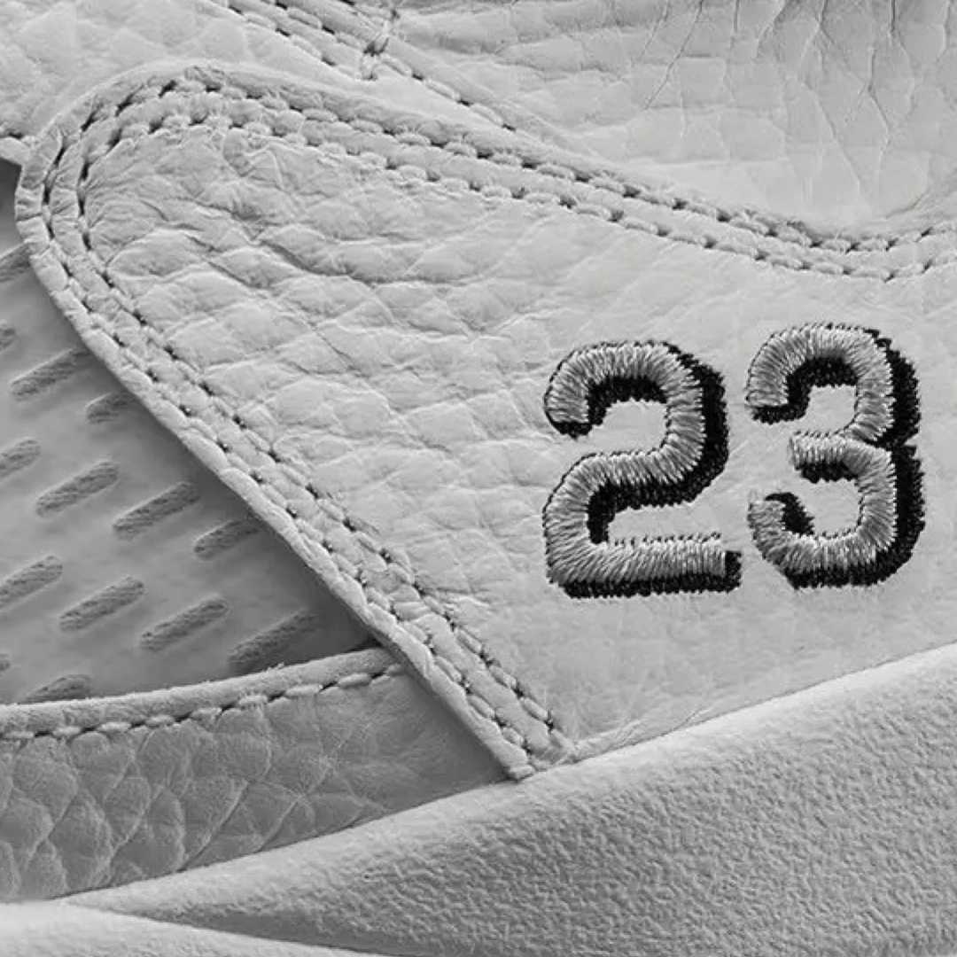 Air Jordan 5 Retro White Metallic Silver Retro Sneakers
