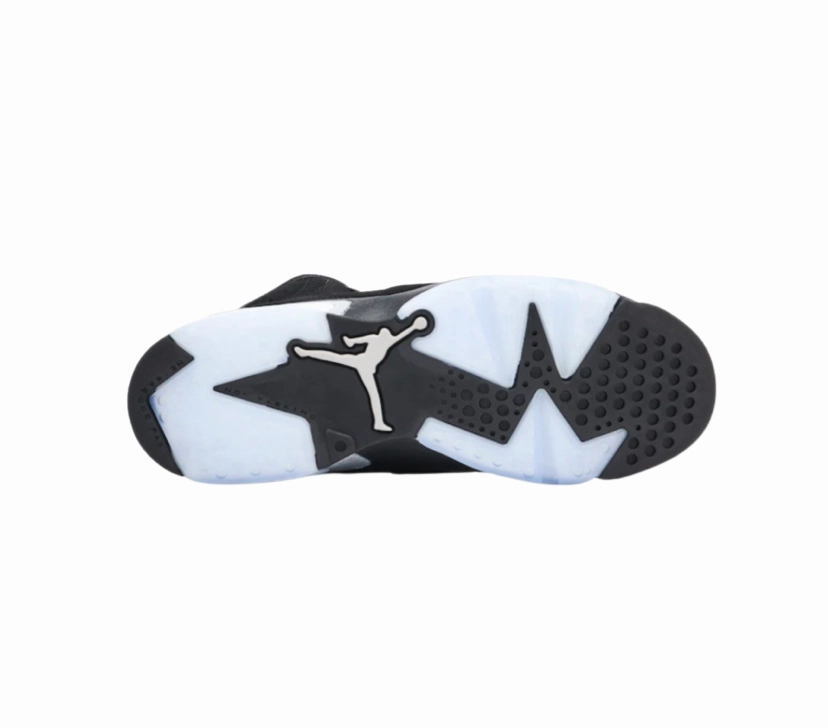 Air Jordan 6 GS Black Metallic Silver Black Basketball Shoes