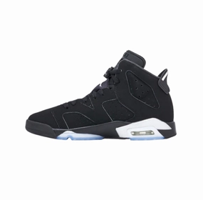 Air Jordan 6 GS Black Metallic Silver Black Air Jordan basketball shoes with classic look