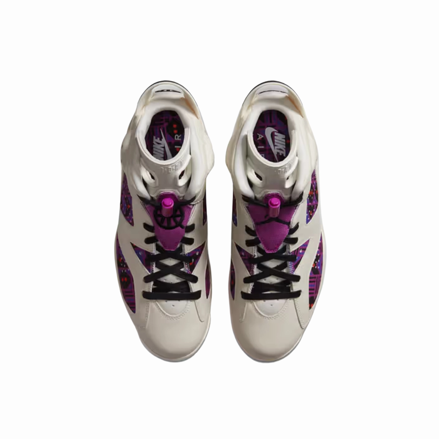 Air Jordan 6 Quai 54 Purple Sail Total Orange Gum Light Brown Baroque Brown Basketball Shoes