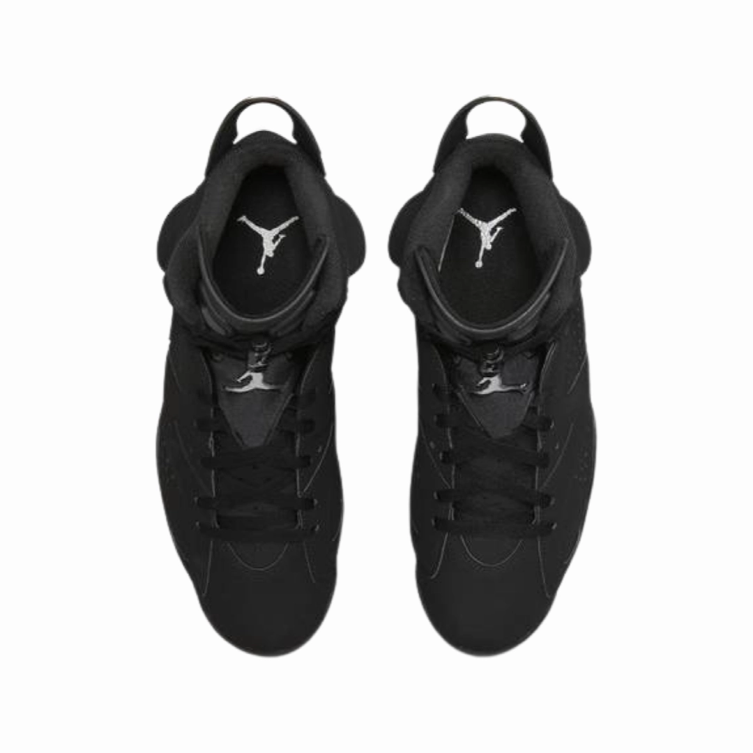 Air Jordan 6 Retro Black Metallic Silver Black Basketball Shoes