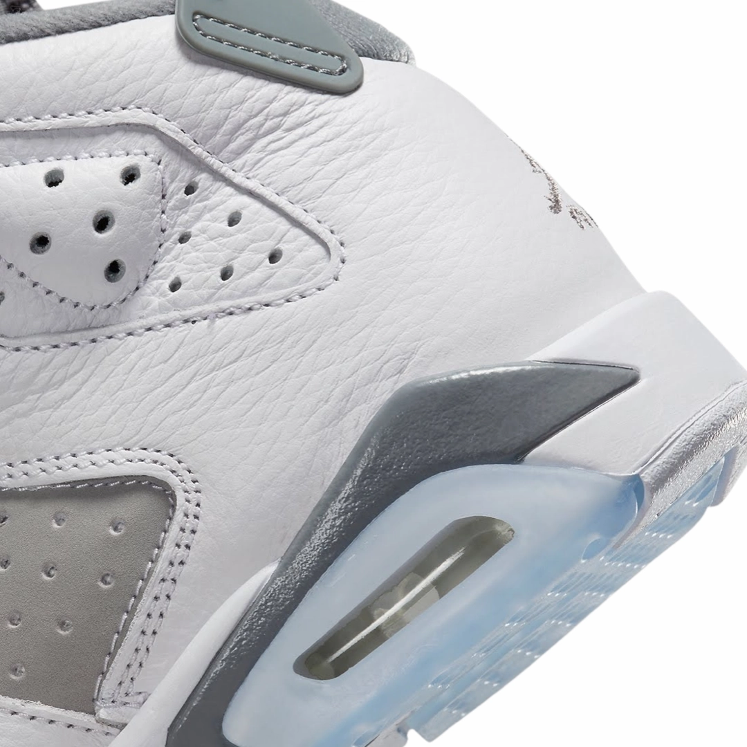 Air Jordan 6 Retro GS Cool Grey White Medium Cool Grey Basketball Shoes