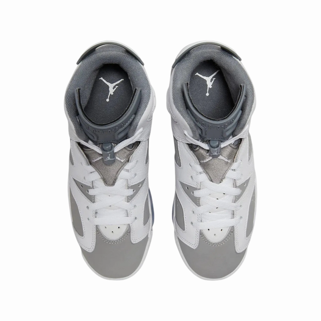 Air Jordan 6 Retro GS Cool Grey White Medium Cool Grey Basketball Shoes