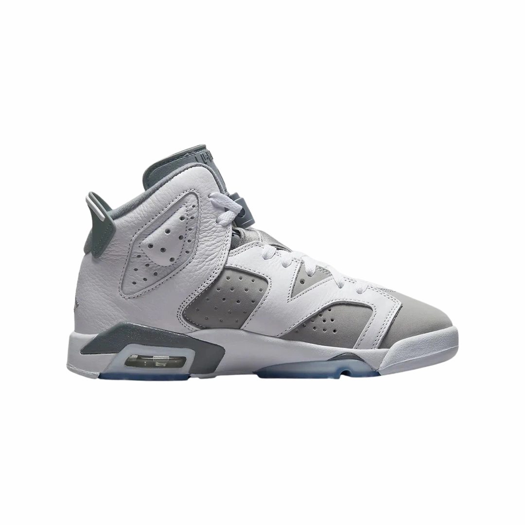 Air Jordan 6 Retro GS Cool Grey White Medium Cool Grey Basketball Shoes