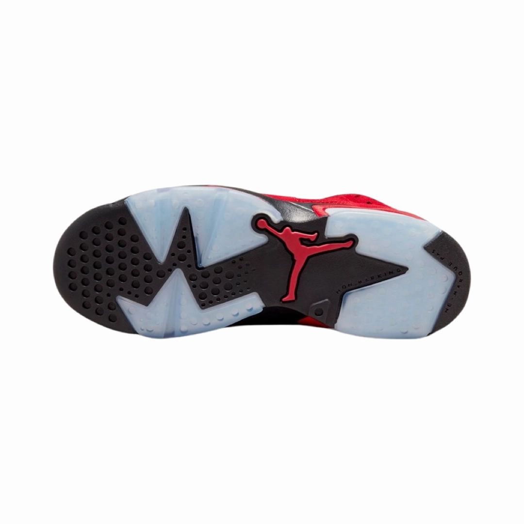 Air Jordan 6 Retro GS Toro Bravo Varsity Red Black Grade School 384665-600 Basketball Shoes