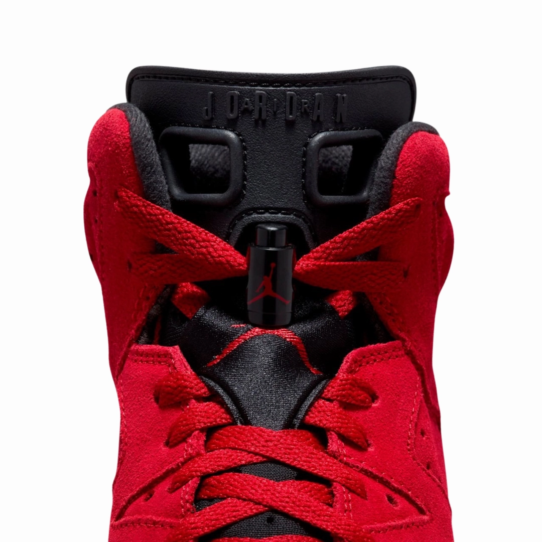 Air Jordan 6 Retro GS Toro Bravo Varsity Red Black Grade School 384665-600 Basketball Shoes