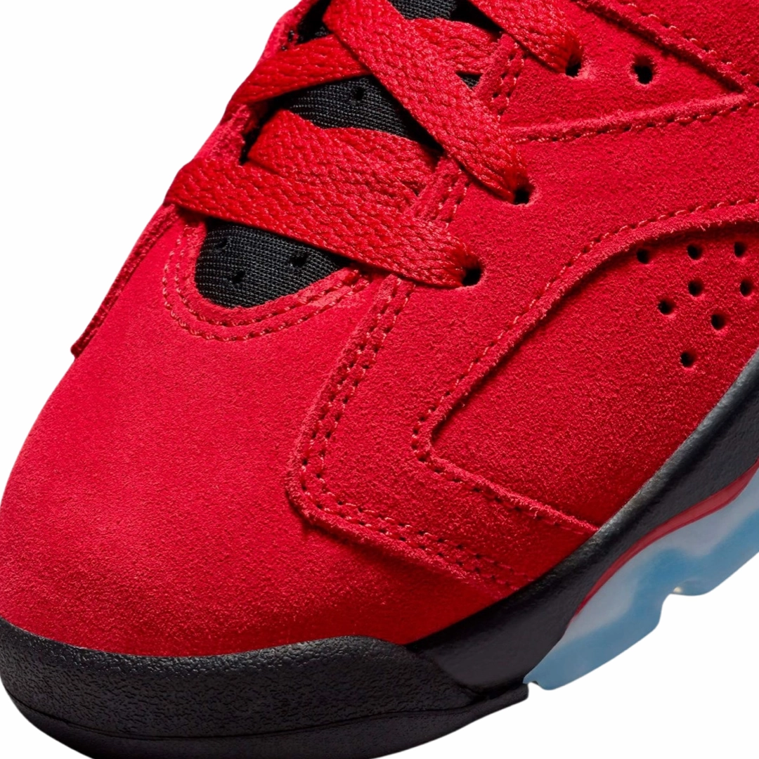 Air Jordan 6 Retro GS Toro Bravo Varsity Red Black Grade School 384665-600 Basketball Shoes