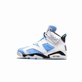 Air Jordan 6 Retro GS UNC University Blue White Black Air Jordan basketball shoes with classic look