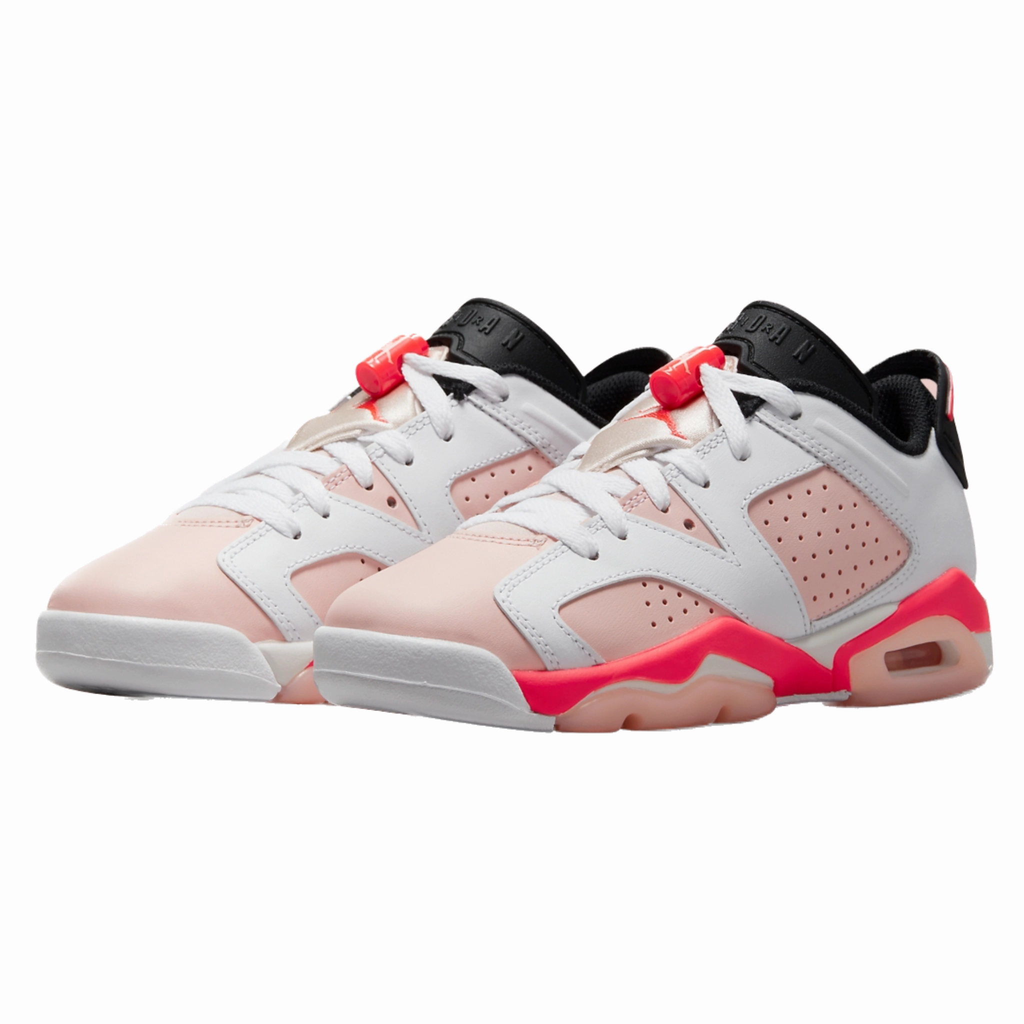 Air Jordan 6 Retro Low (GS) Atmosphere White Atmosphere Infrared 23 Black Air Jordan basketball shoes with classic look