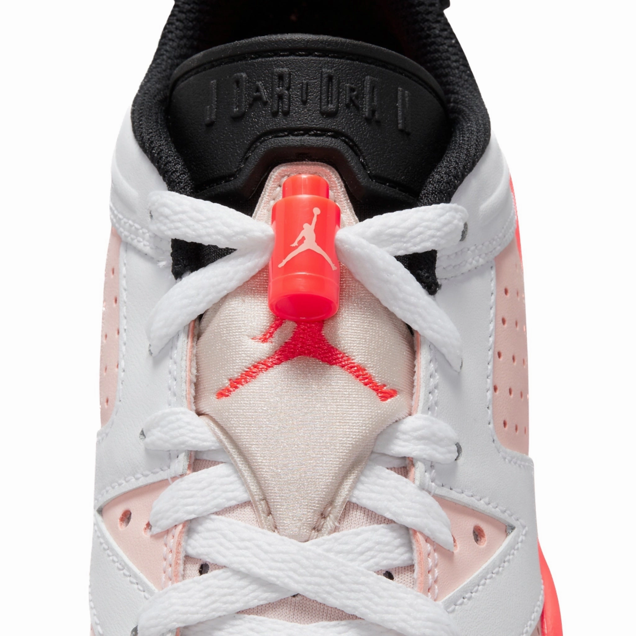 Air Jordan 6 Retro Low (GS) Atmosphere White Atmosphere Infrared 23 Black Basketball Shoes