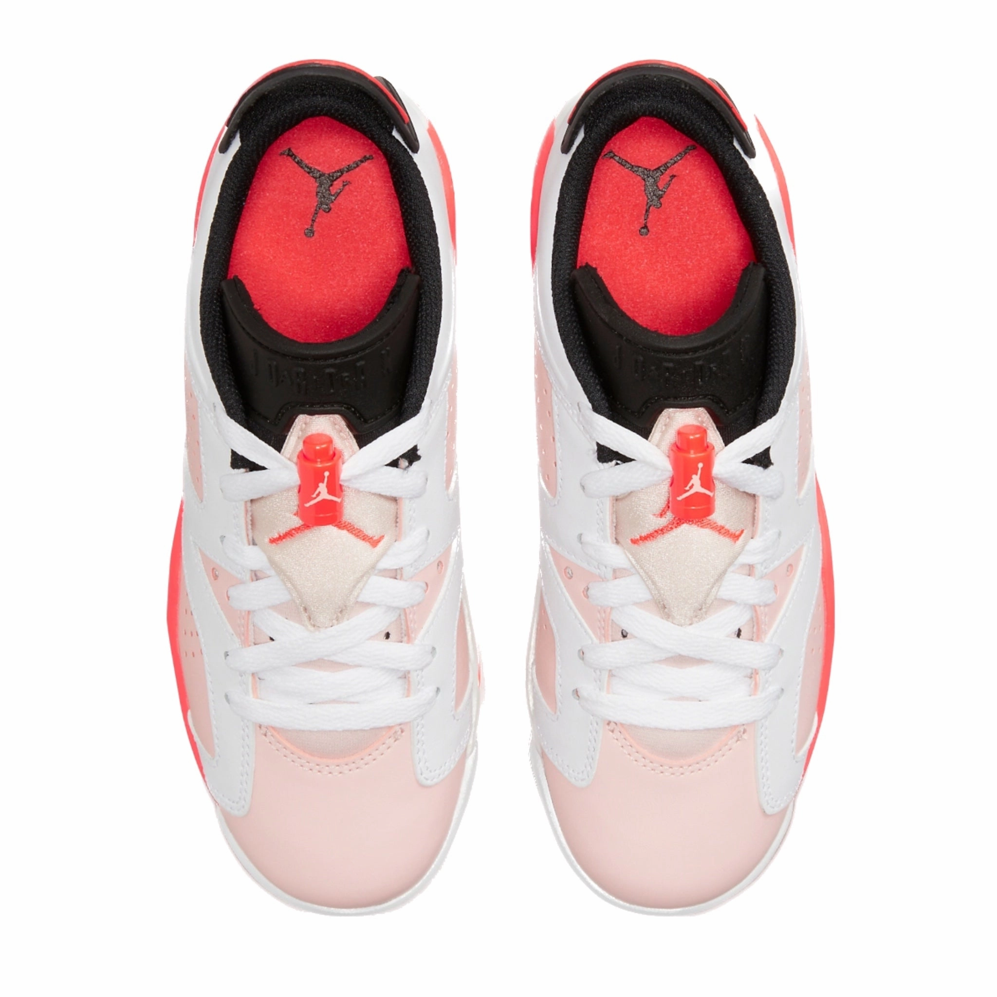 Air Jordan 6 Retro Low (GS) Atmosphere White Atmosphere Infrared 23 Black Basketball Shoes