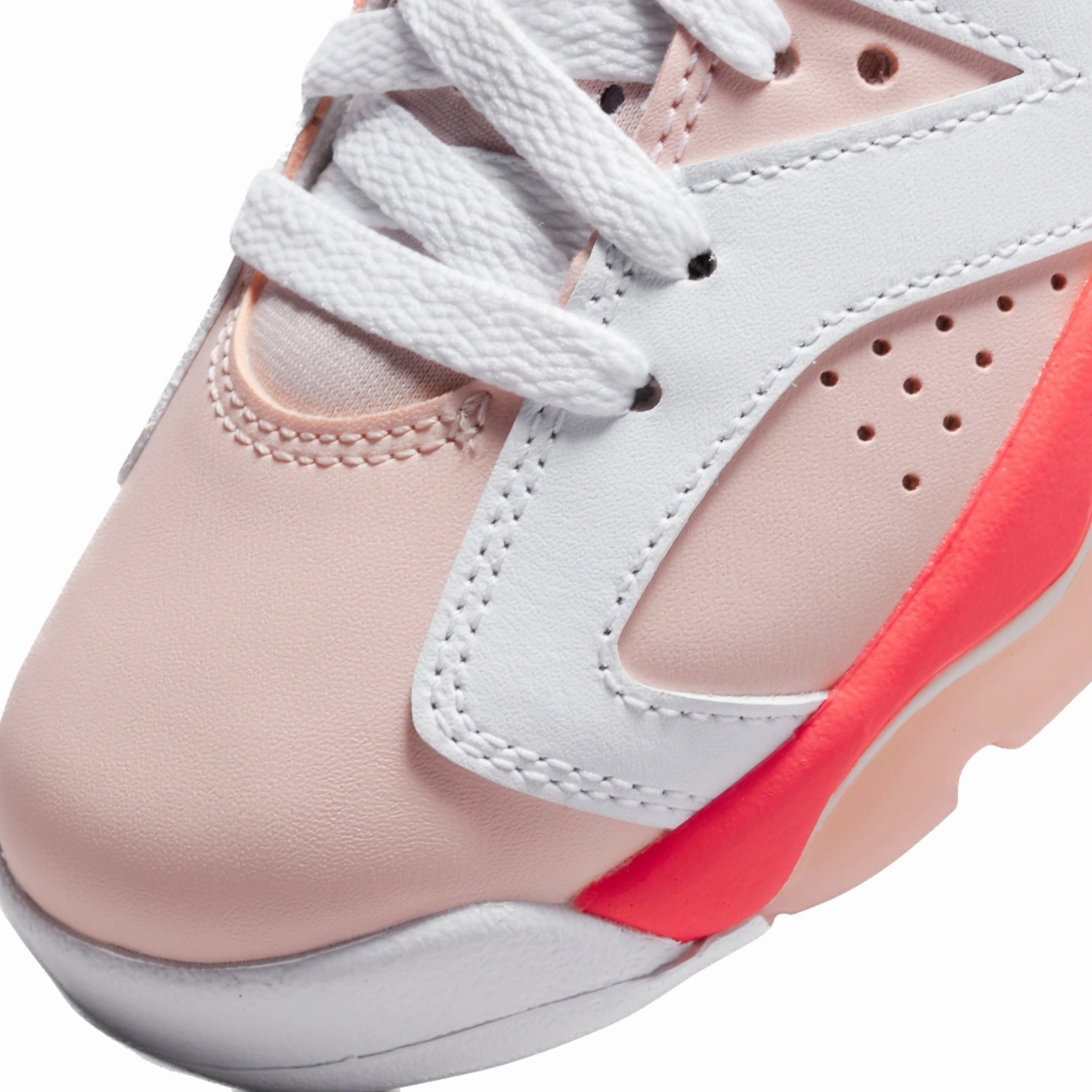 Air Jordan 6 Retro Low (GS) Atmosphere White Atmosphere Infrared 23 Black Basketball Shoes