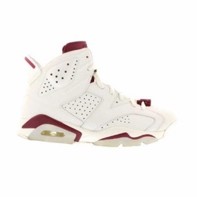 Air Jordan 6 Retro Maroon Off White New Maroon Air Jordan retro sneakers for street style
