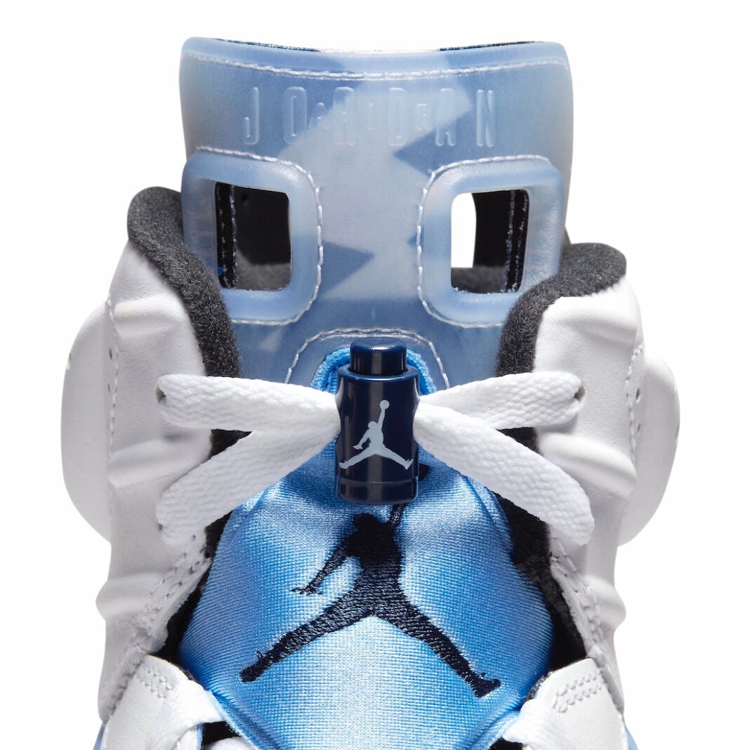 Air Jordan 6 Retro UNC University Blue White College Navy Black Basketball Shoes