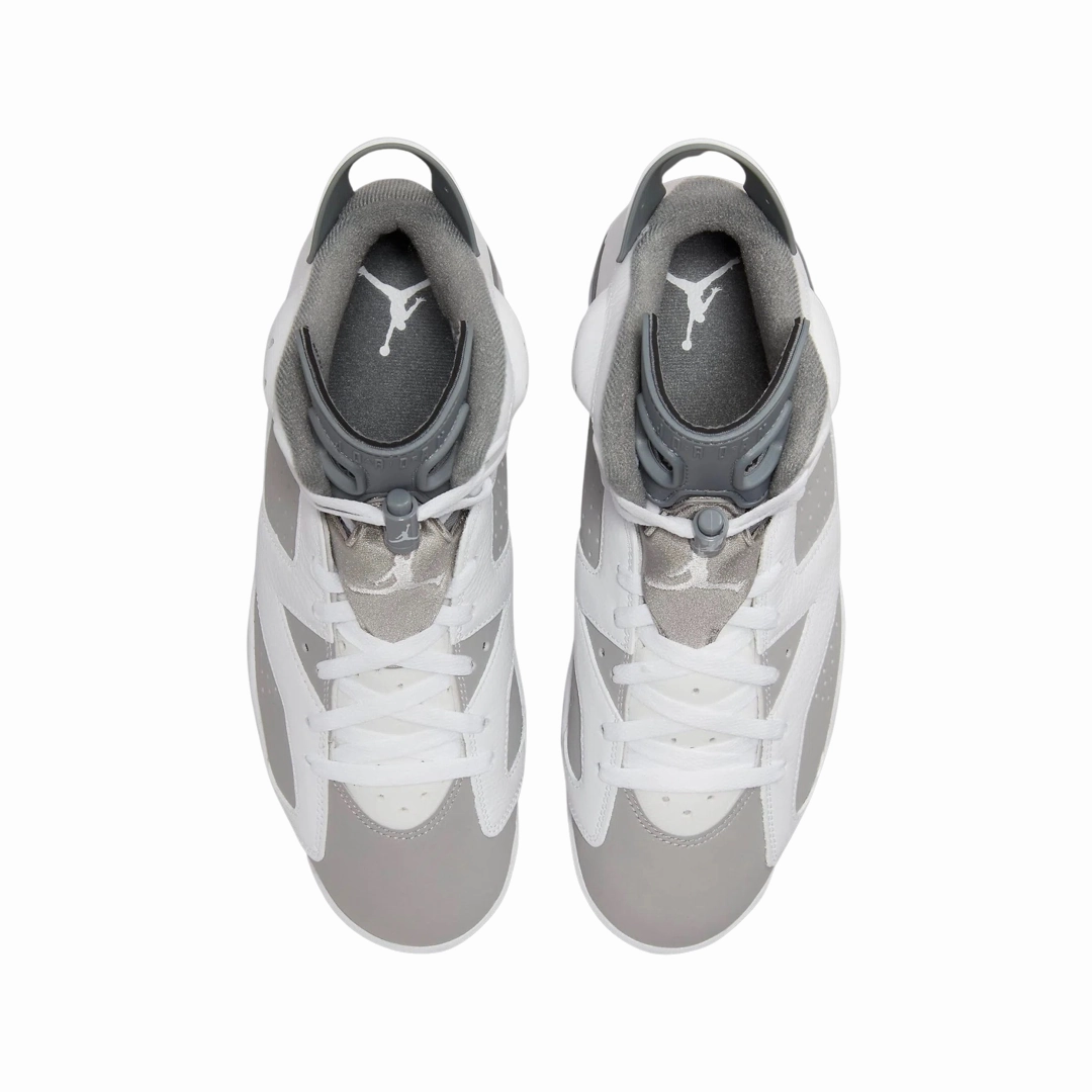 Air Jordan 6 Retro White Medium Cool Grey Basketball Shoes