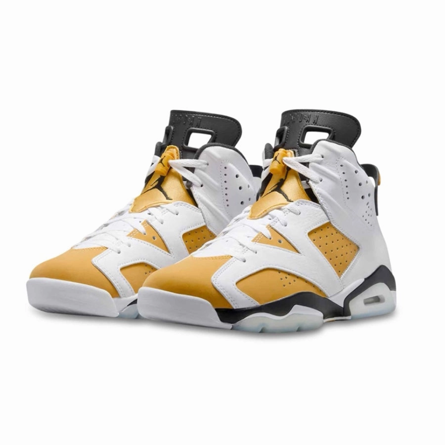 Air Jordan 6 Retro Yellow Ochre Black Basketball Shoes