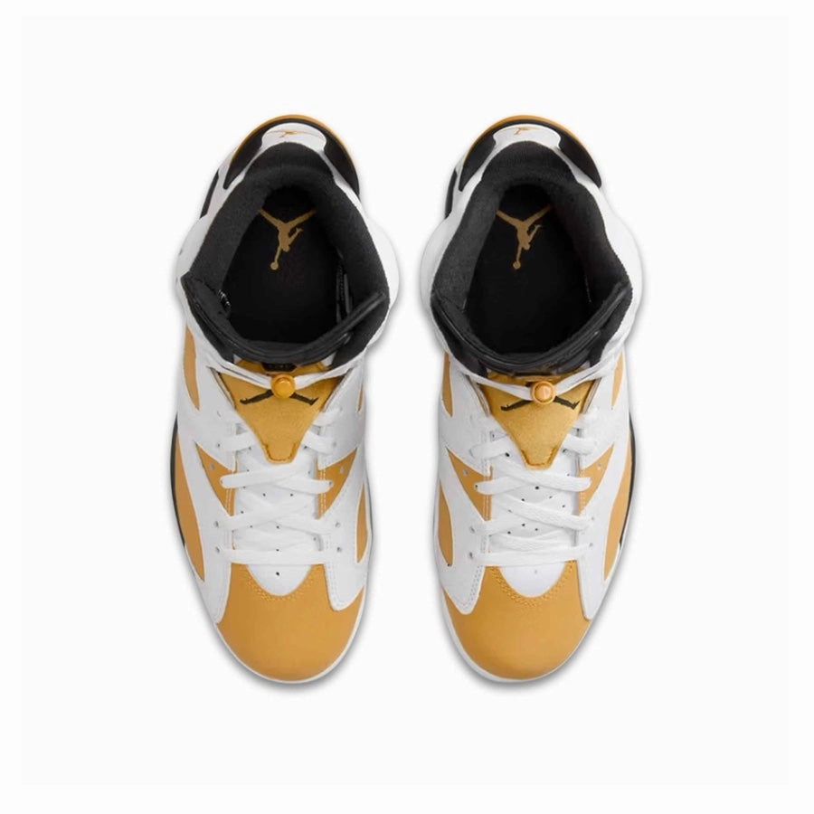 Air Jordan 6 Retro Yellow Ochre Black Basketball Shoes
