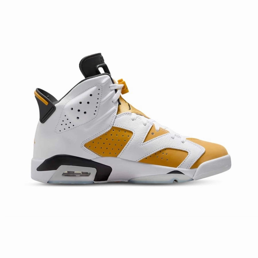 Air Jordan 6 Retro Yellow Ochre Black Air Jordan basketball shoes with classic look