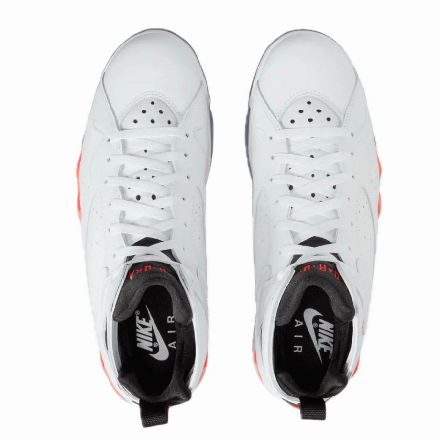 Air Jordan 7 Retro White Infrared White Black Crimson Basketball Shoes