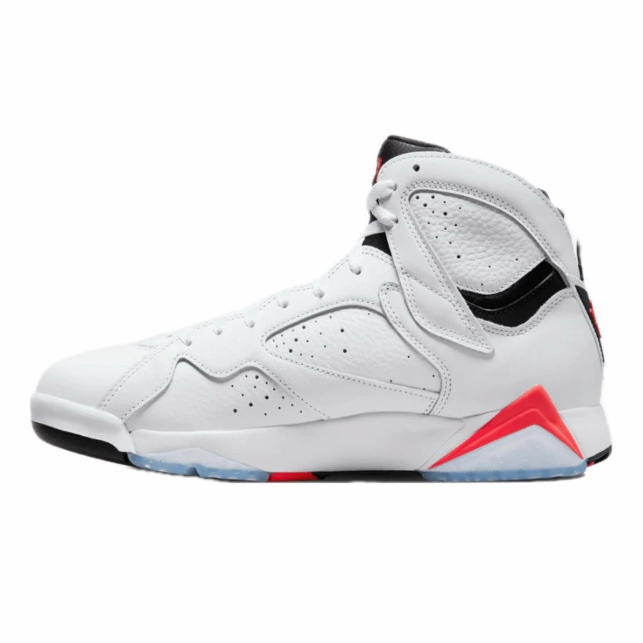 Air Jordan 7 Retro White Infrared White Black Crimson Basketball Shoes