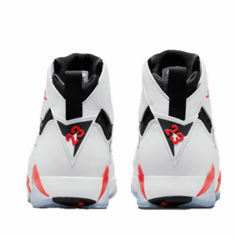 Air Jordan 7 Retro White Infrared White Black Crimson Basketball Shoes