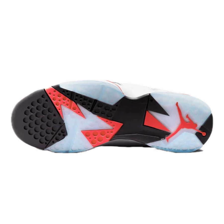 Air Jordan 7 Retro White Infrared White Black Crimson Basketball Shoes