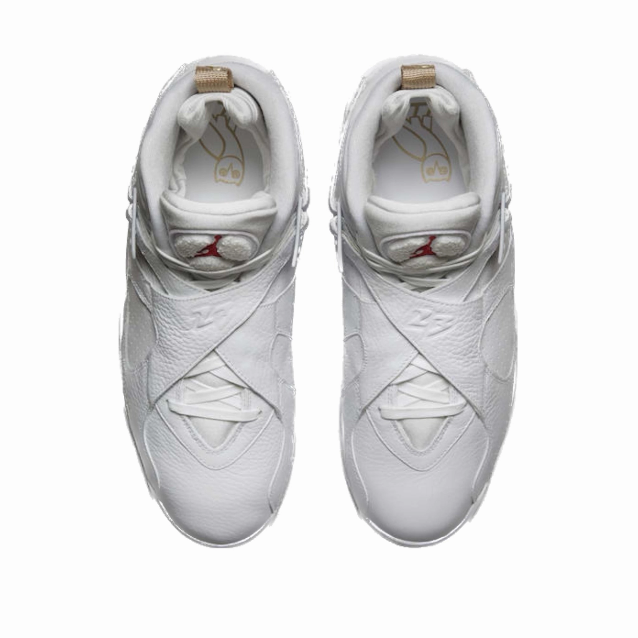 Air Jordan 8 Retro OVO White Blue Metallic Gold Varisty Red Basketball Shoes
