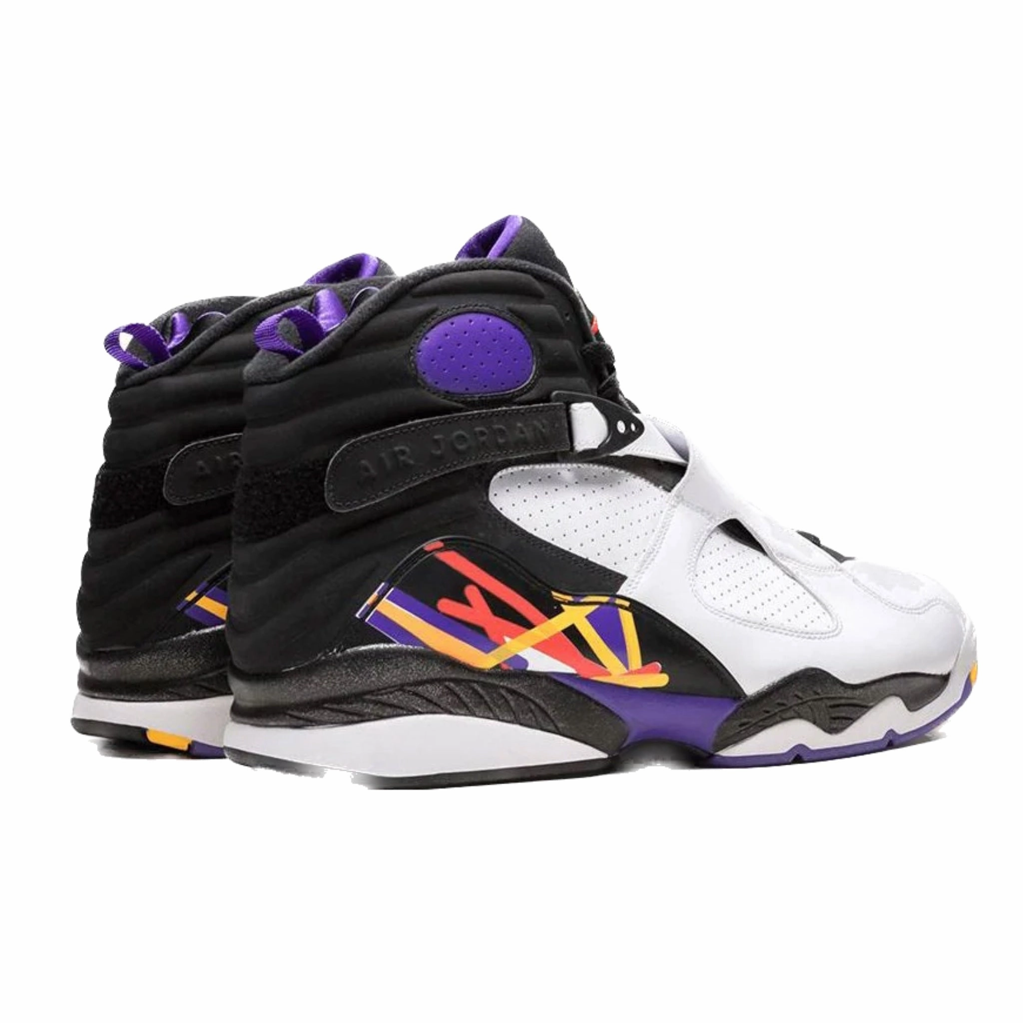 Air Jordan 8 Retro Three Peat White Infrared 23 Black Bright Concord Basketball Shoes