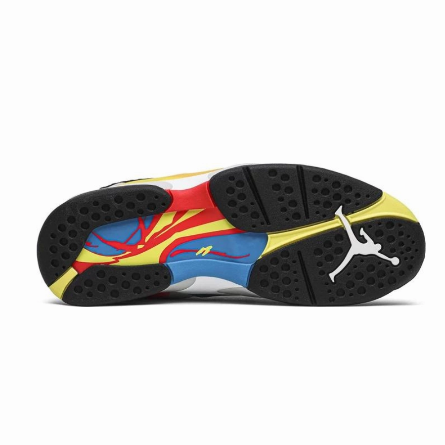 Air Jordan 8 SP Retro SE White Multicolor Black Red Orbit Basketball Shoes