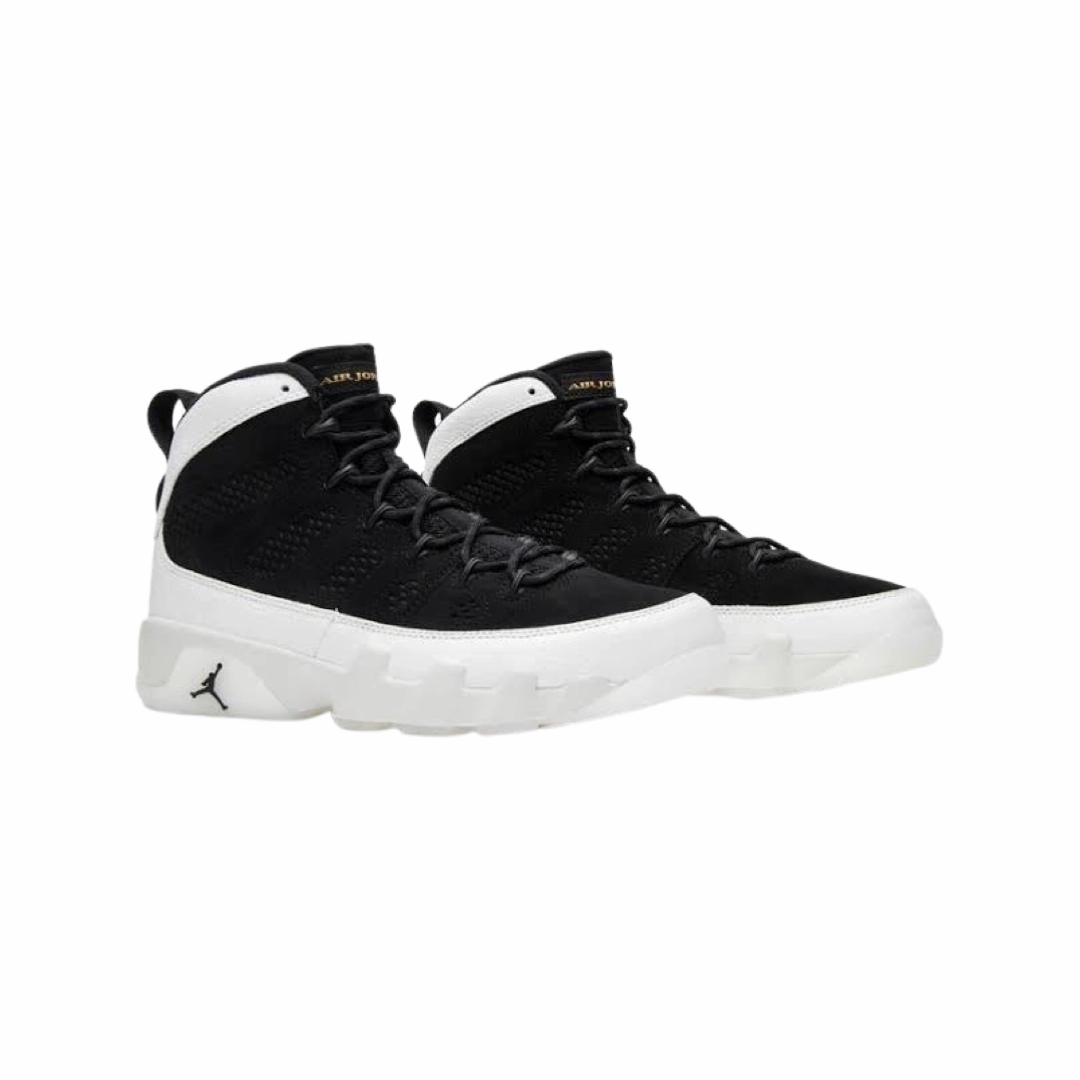 Air Jordan 9 City Of Flight LA 2018 Black Summit White Metallic Gold  302370-021 Basketball Shoes