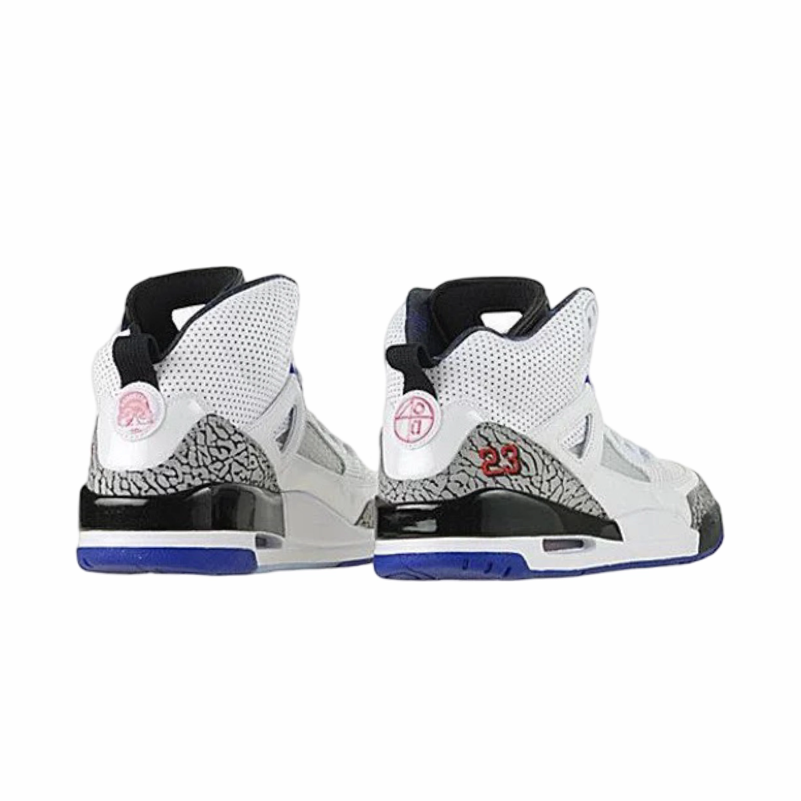 Air Jordan Spizike White Aqua Tone Varsity Purple Red Basketball Shoes