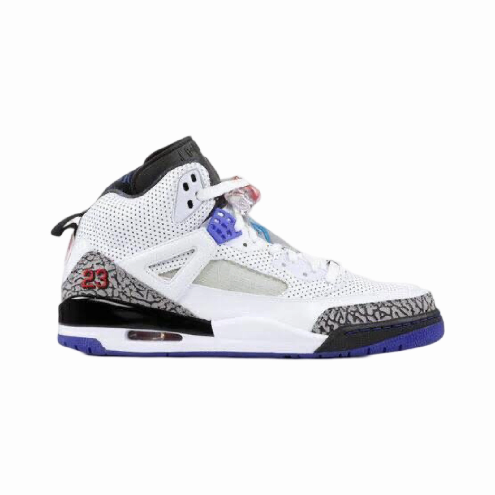 Air Jordan Spizike White Aqua Tone Varsity Purple Red Basketball Shoes