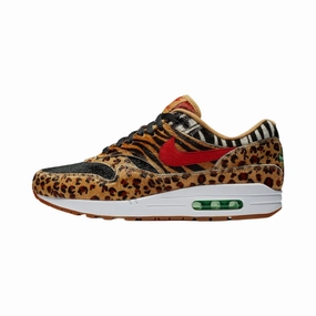 Air Max 1 'Atmos Animal Pack 2.0' Wheat Sport Red Bison Nike training shoes with flexible soles